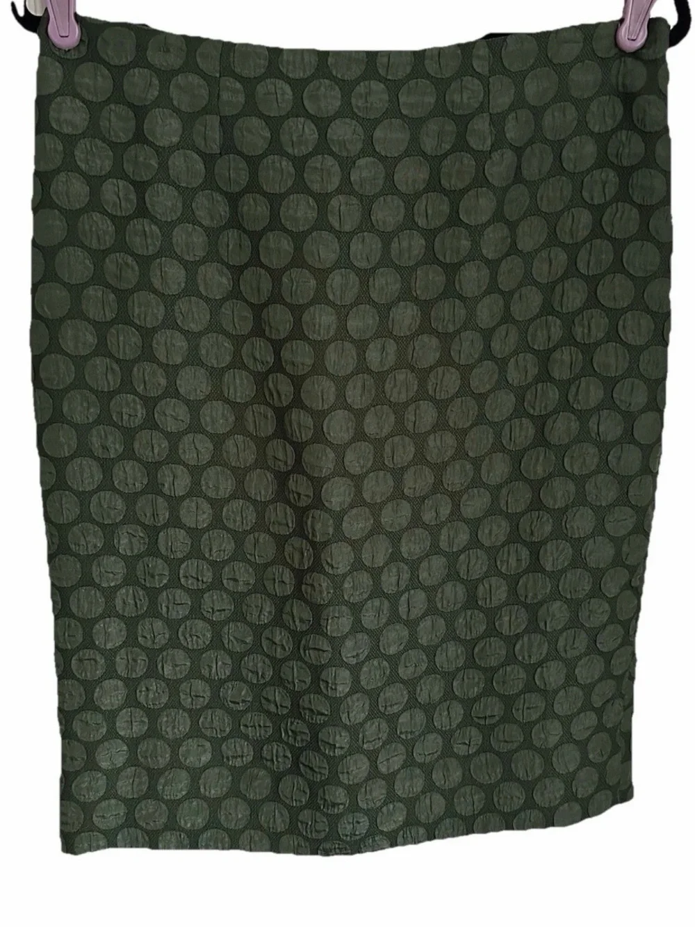 Anthropologie Maeve Doban Polka Dot Green Skirt Womens 6 Office Minimalist